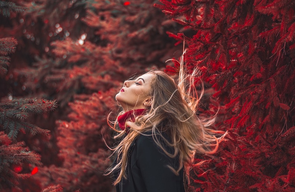 selbstheilungskraefte-aktivieren-herbst-frau-wald-laub