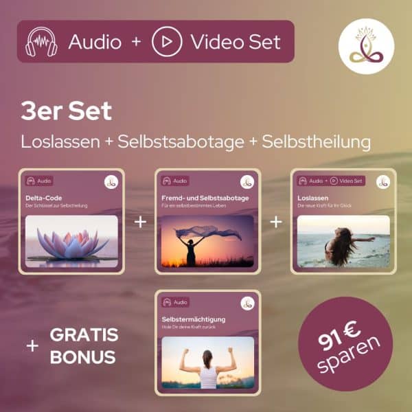 3-er Set Loslassen - Selbstsabotage - Selbstheilung + Zugabe